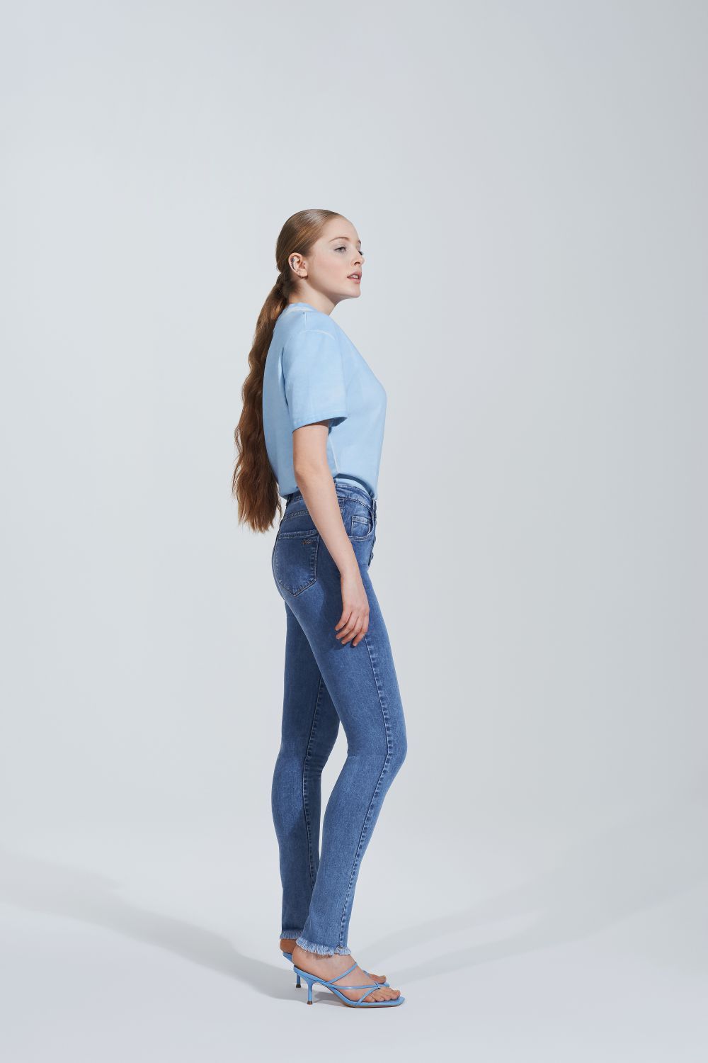 CALCA ANDREA SKINNY ACETINADA CLARA - Imagem 2