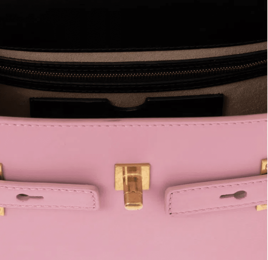 BALMAIN - BOLSA BBUZZ 23CUIR DE VEAU MEDIUM PINK - Imagem 4