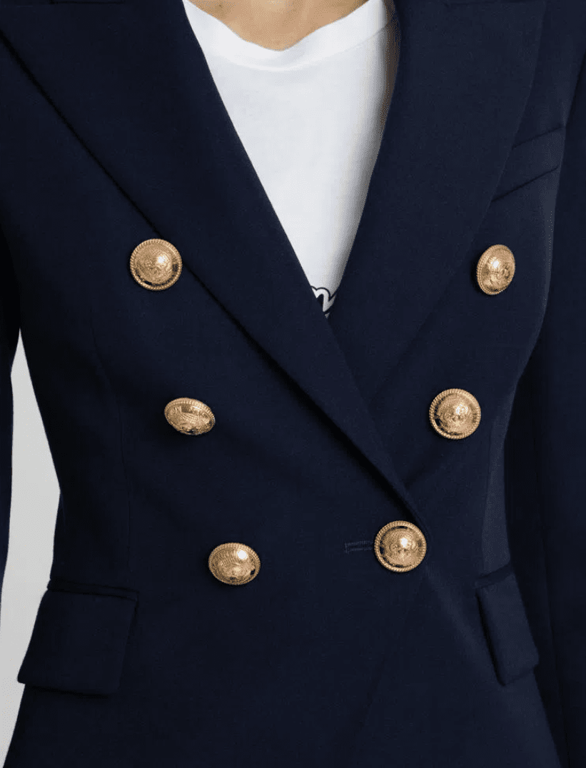 BALMAIN - BLAZER 6 BTN GRAIN DE POUDRE JACKET 6UC - Imagem 4