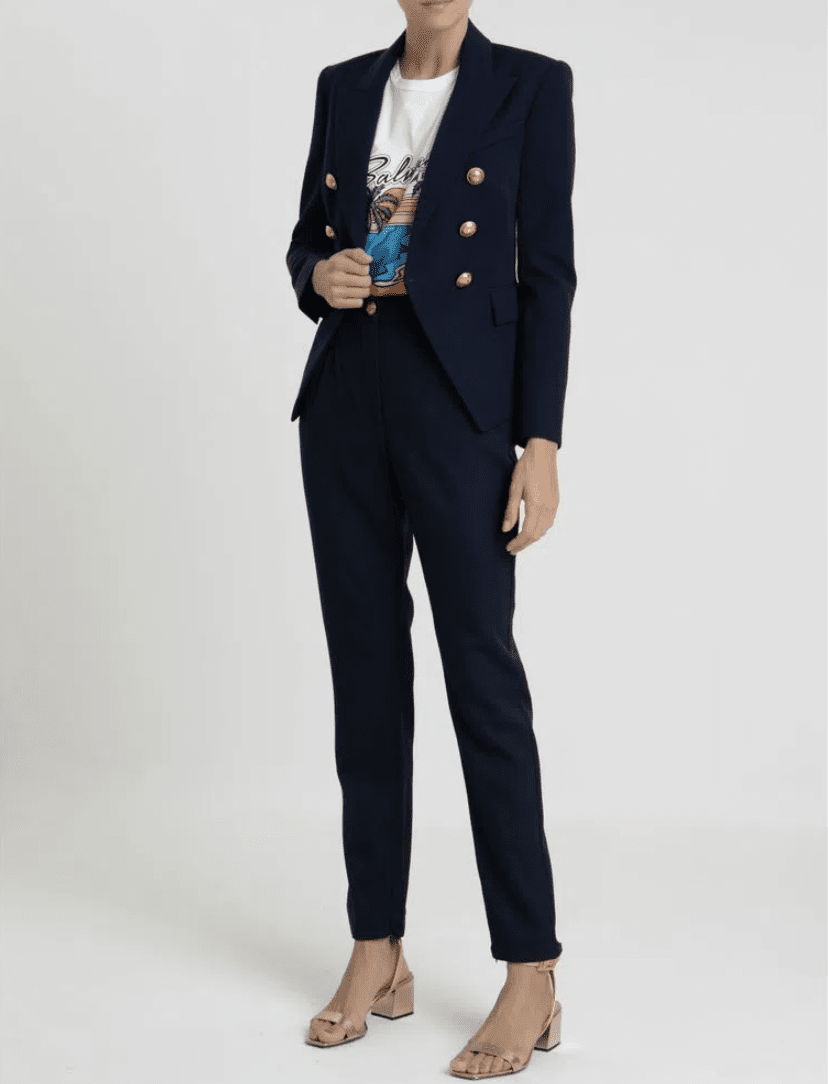 BALMAIN - BLAZER 6 BTN GRAIN DE POUDRE JACKET 6UC - Imagem 2