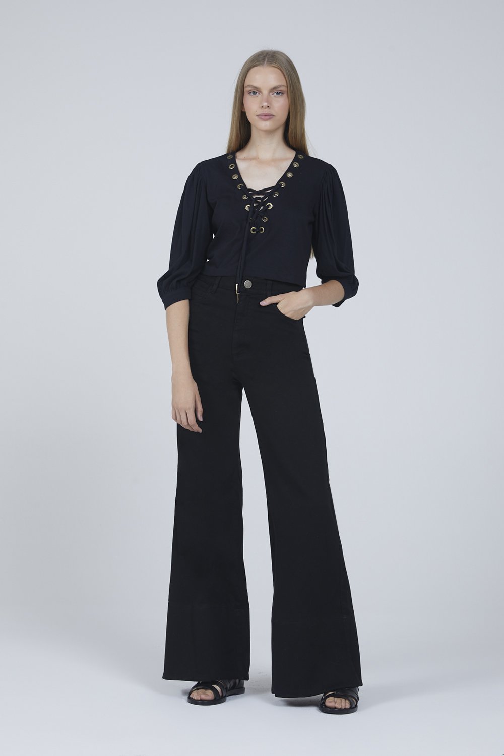 Calça Flare Aram I Ldf Noir