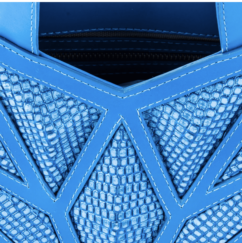 Storm Mini Bolsa Feminina De Couro Metal/Azure - Imagem 2