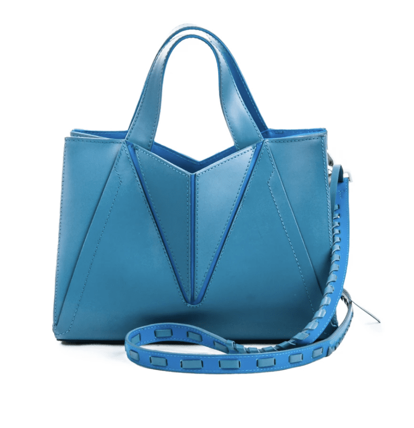 Leia Mini Bolsa Feminina De Couro Koy/Azure