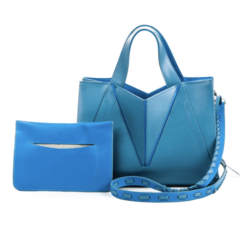 Leia Mini Bolsa Feminina De Couro Koy/Azure - Imagem 2