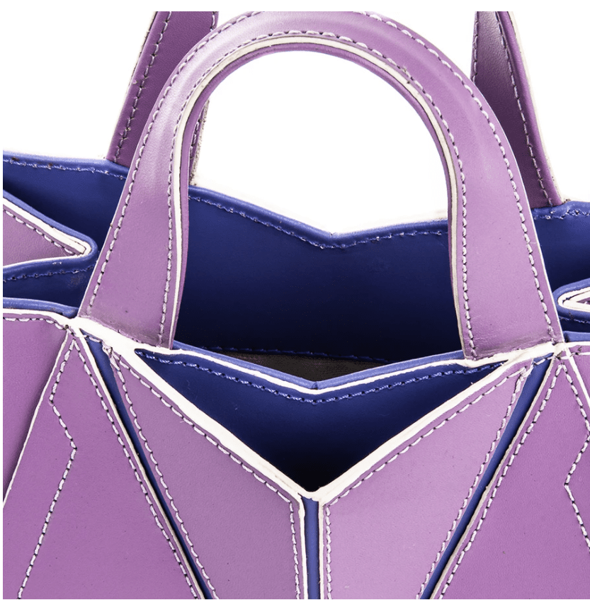 Leia Micro Bolsa Feminina De Couro Lavander/Grape - Imagem 3