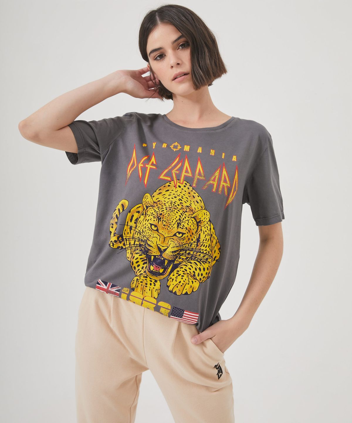 Kosiuko - Remera Def Leppard 1983 Chumbo