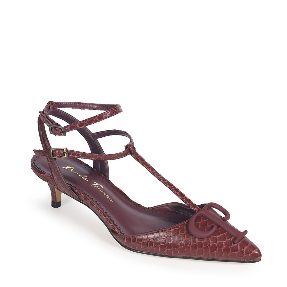 Scarpin Paula Vinho