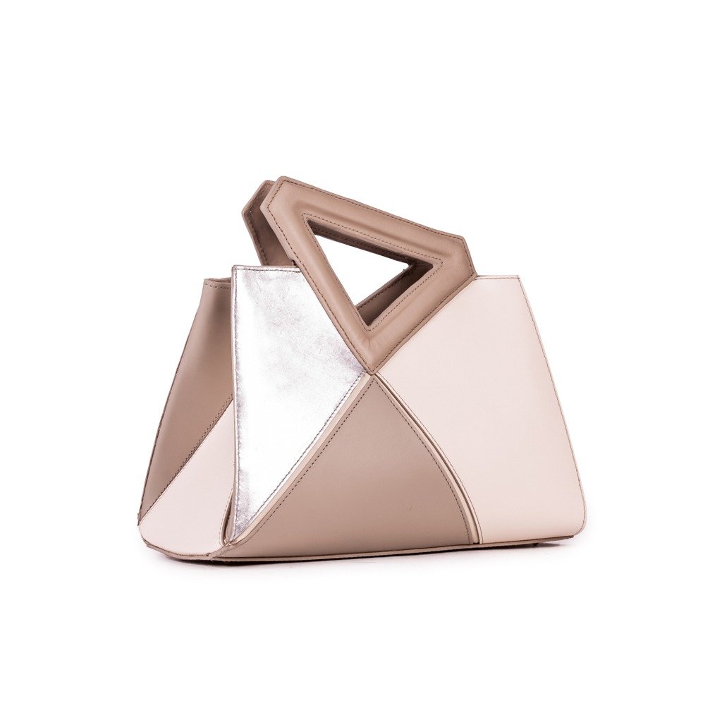 YOKO MINI BOLSA DE COURO NAPA METAL/SOFT/MESTICO PRATA/OFF W - Imagem 4