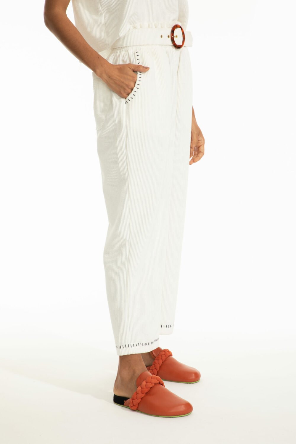 Calça Veludo Jatoba Off White - Imagem 3