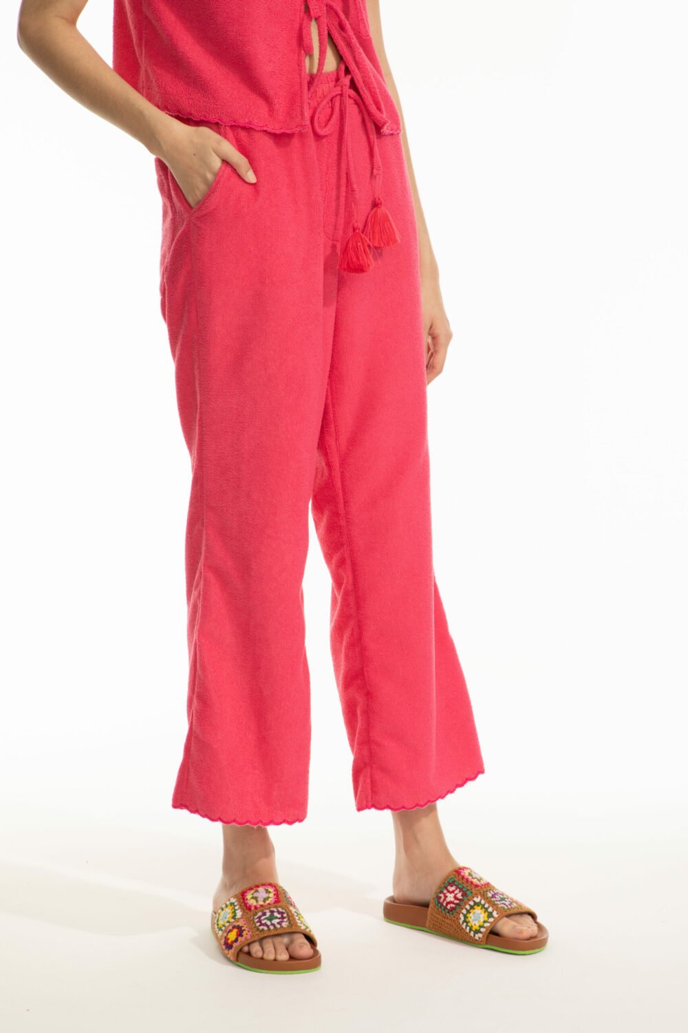 Calça Barra Bordada Ipe Pink - Imagem 2