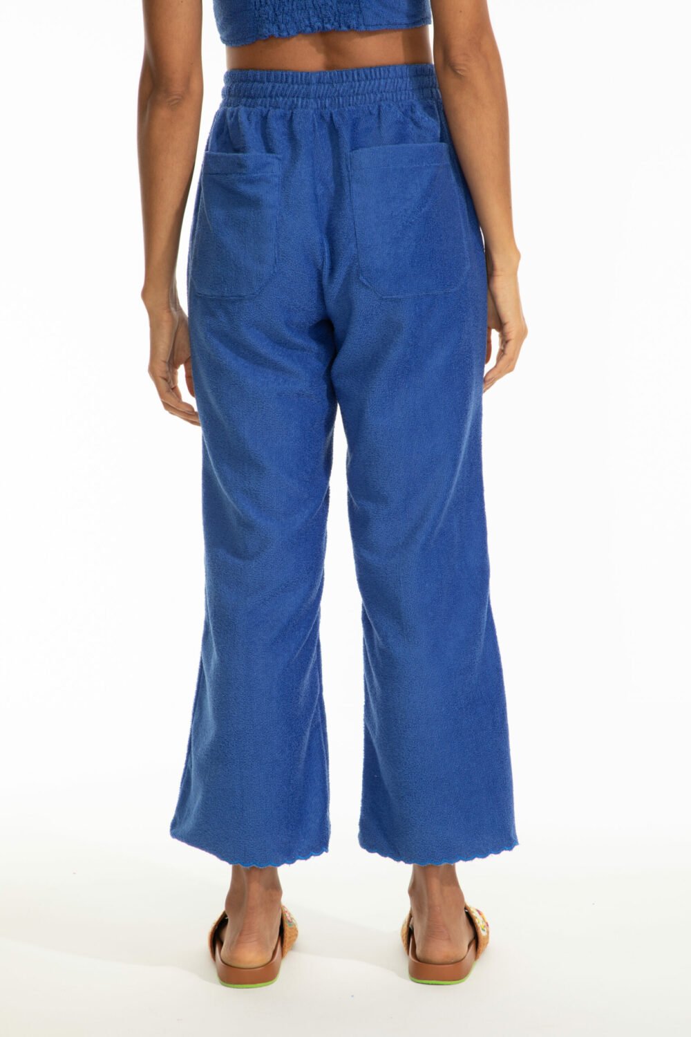 Calça Barra Bordada Ipe Azul Bic - Imagem 3