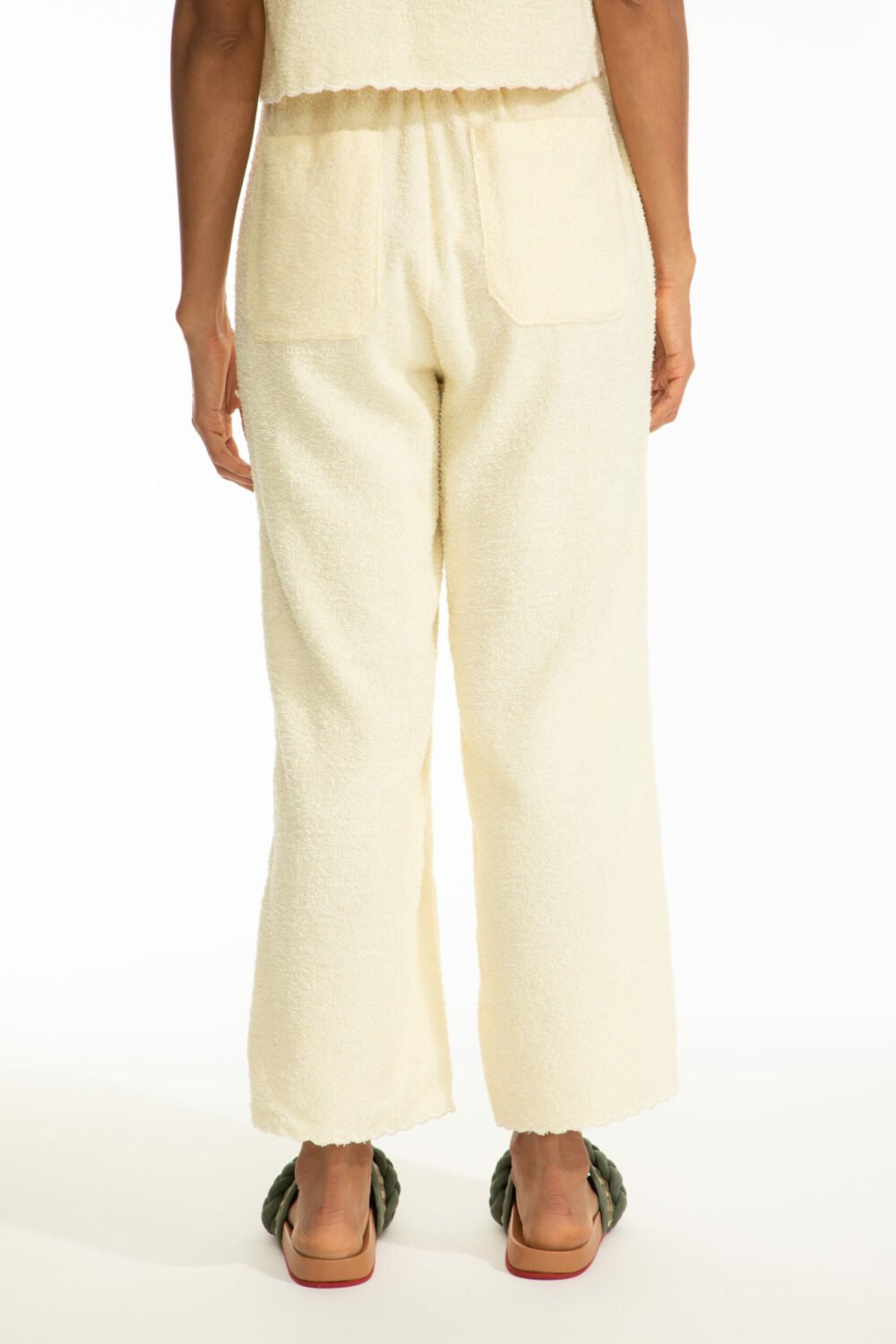 Calça Barra Bordada Ipe Off White - Imagem 3