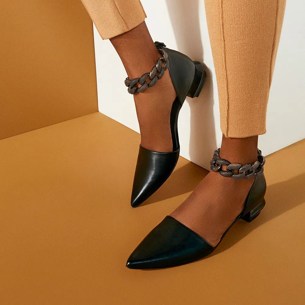 Scarpin Veneza Preto