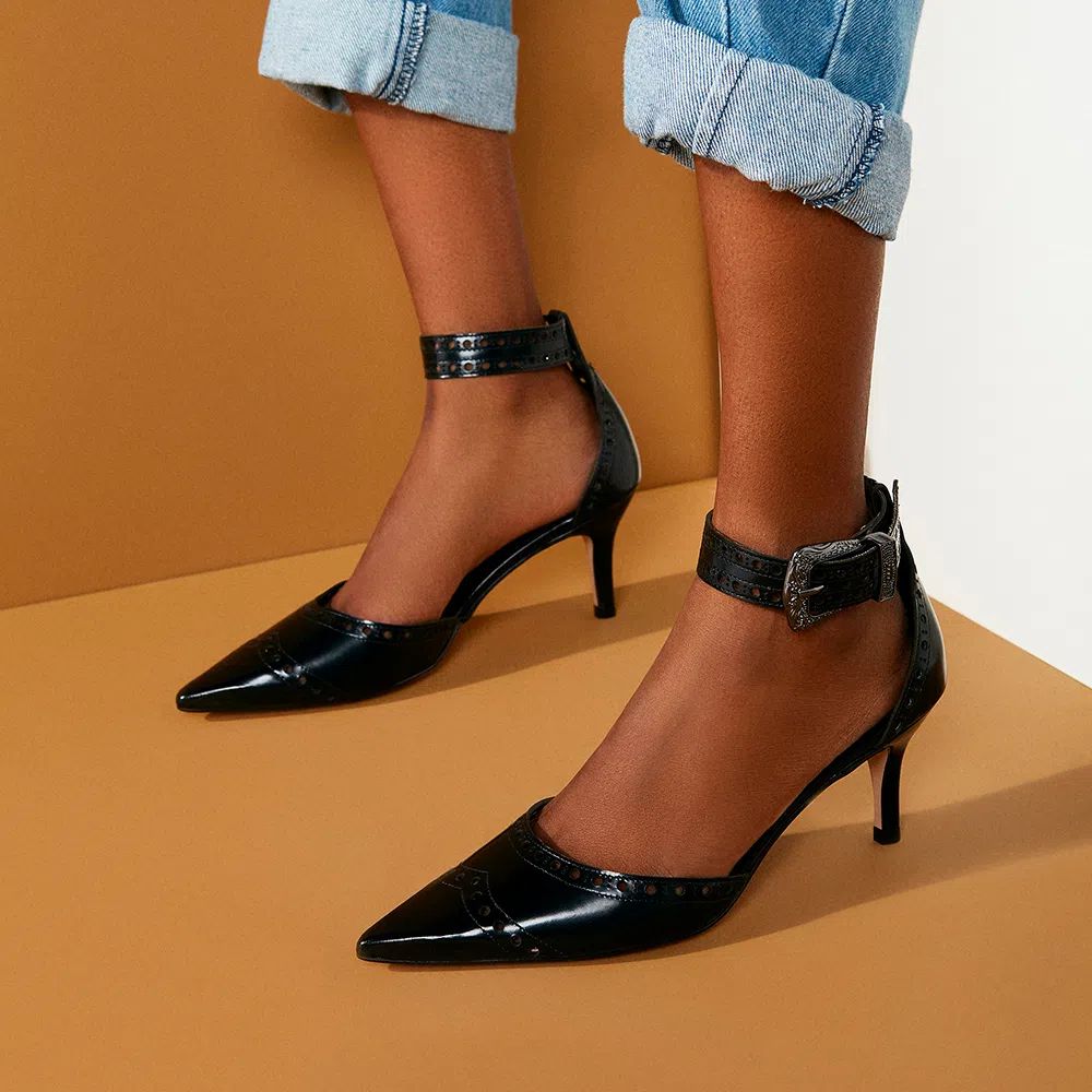 Scarpin Amalfi Preto