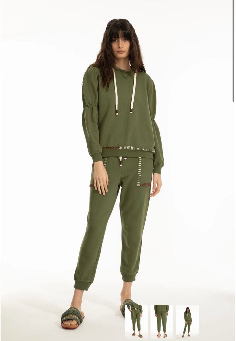 Calca Moleton Crochet Indaia Militar