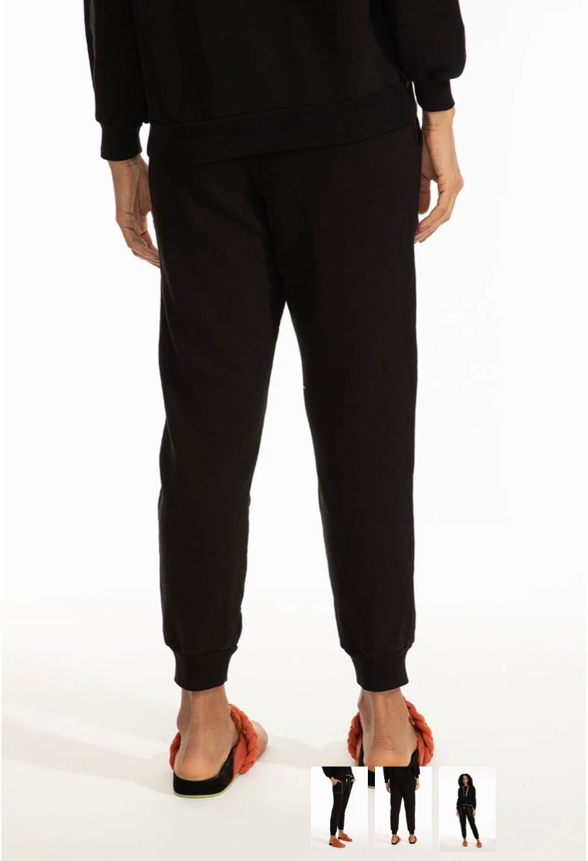 Calca Moleton Crochet Indaia Preto - Imagem 3