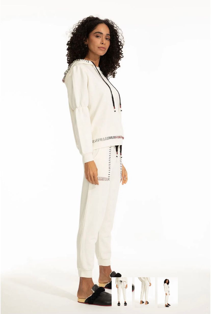 Calca Moleton Crochet Indaia Off White