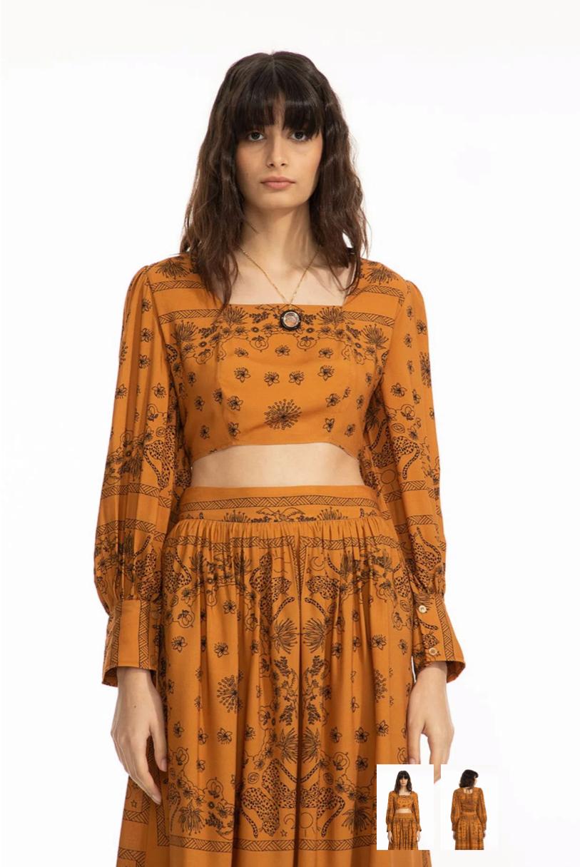 Cropped Lastex Cerrado Terra M Terra