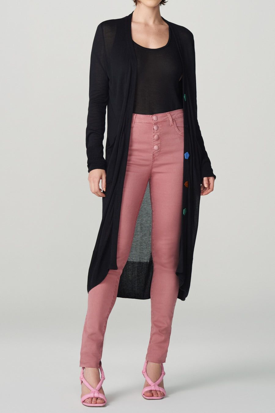 Max Cardigan Tricot Preto Ref 2375