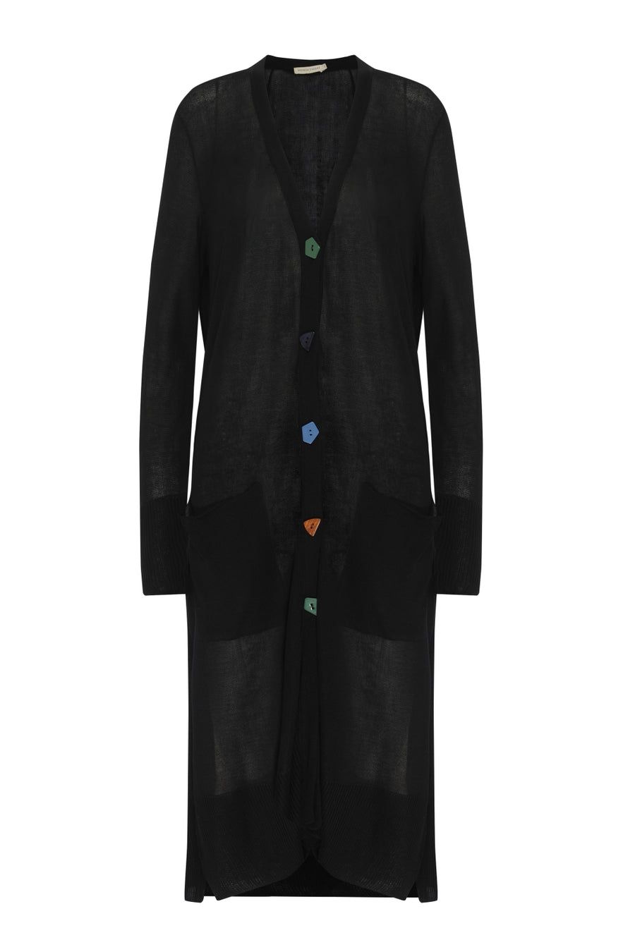 Max Cardigan Tricot Preto Ref 2375 - Imagem 2