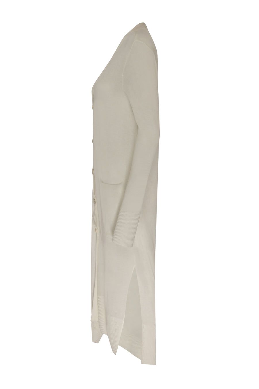 Max Cardigan Tricot Branco Ref 2386 - Imagem 3