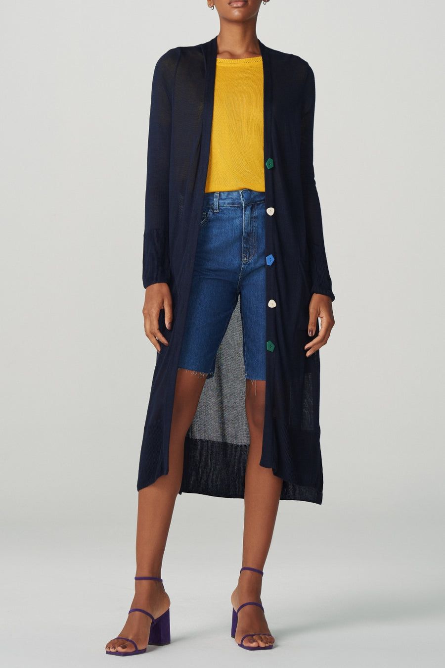 Max Cardigan Tricot Marinho Ref 2373
