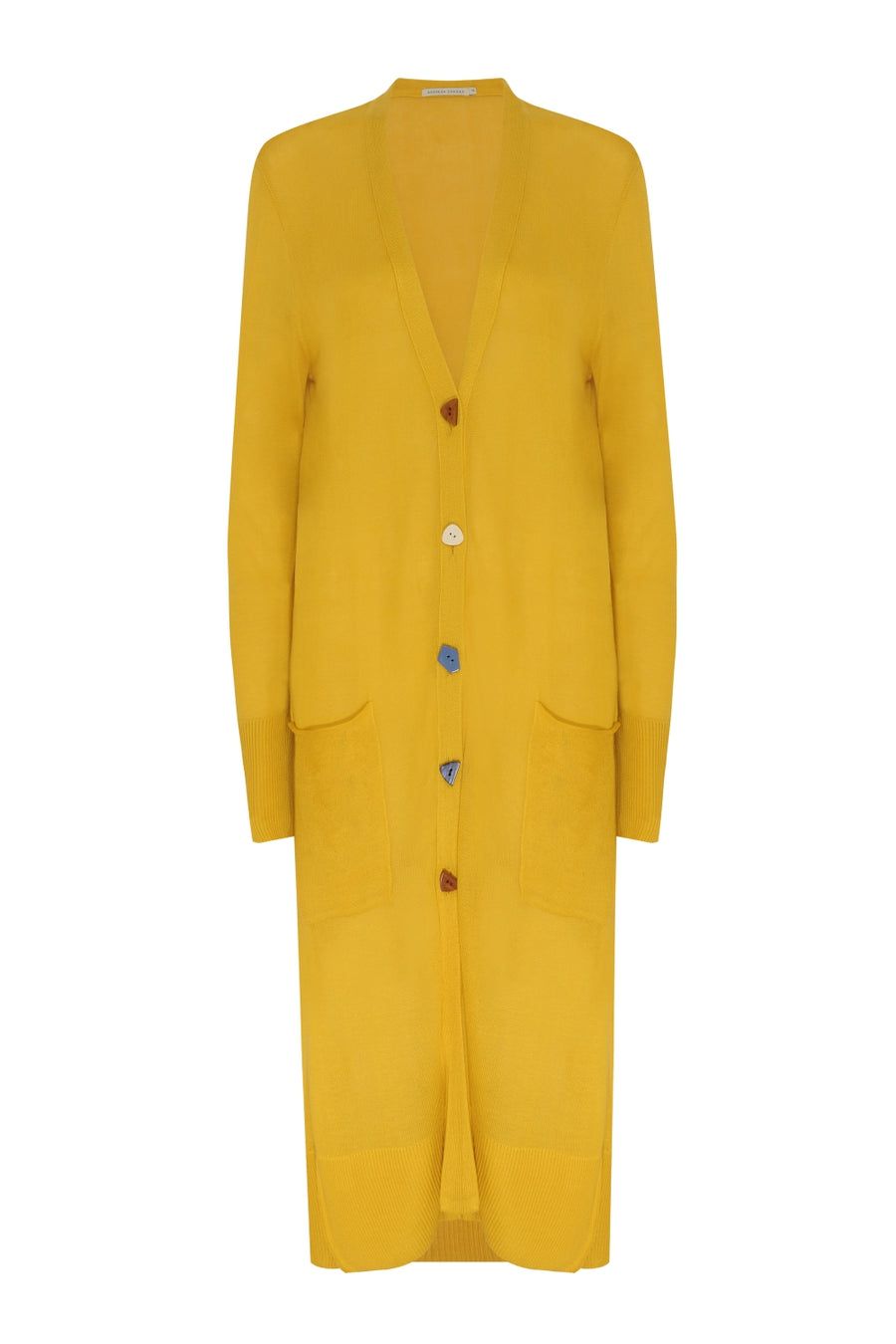 Max Cardigan Tricot Amarelo Ref 2382 - Imagem 2