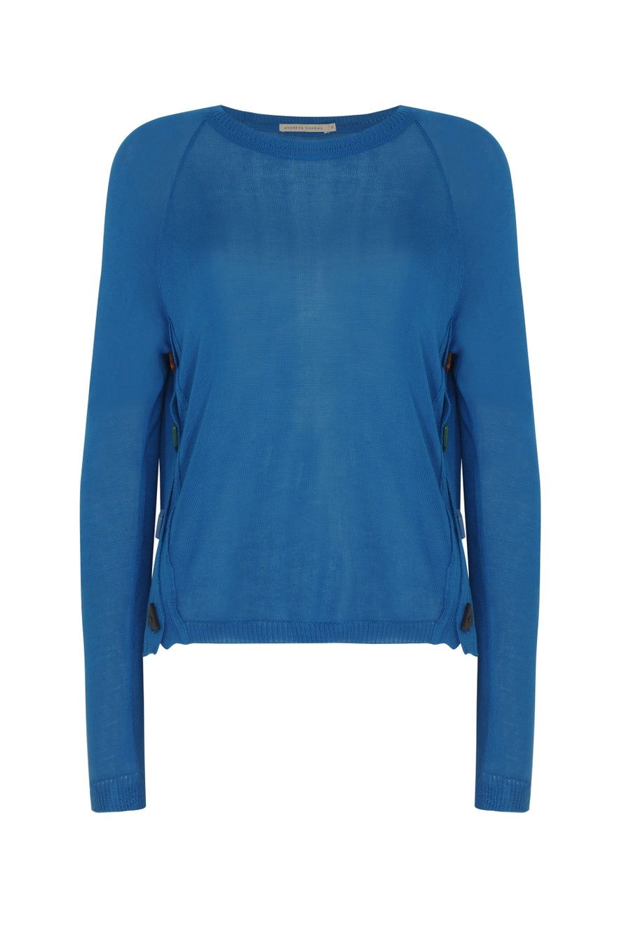 Camisa Tricot Botoes Azul Bic Ref 2385 - Imagem 2