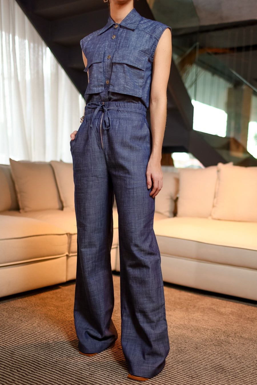Calca Pantalona Jeans Ref 2353 Jeans - Imagem 2