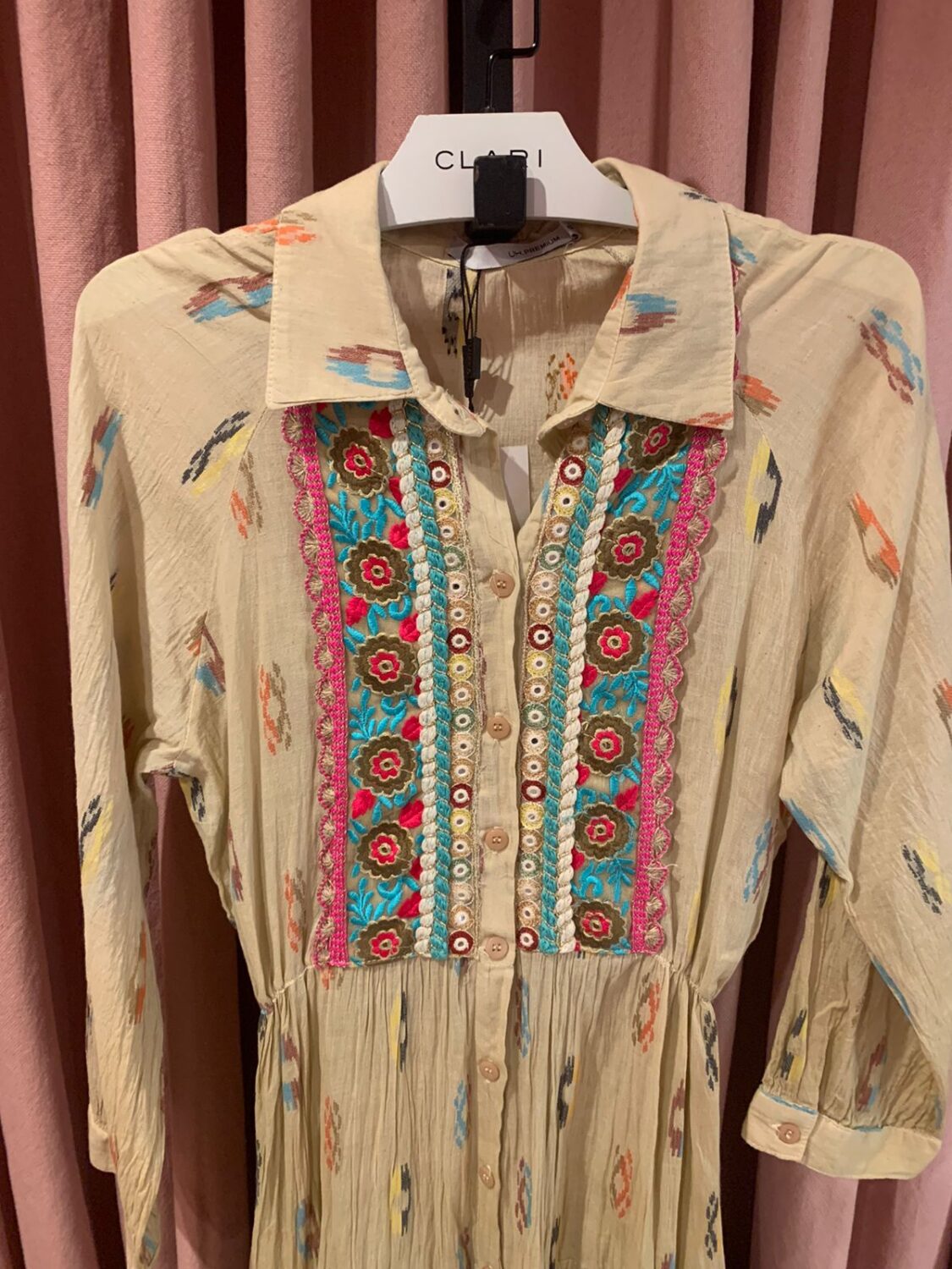 Vestido Gola Fendi Turquesa - Imagem 2