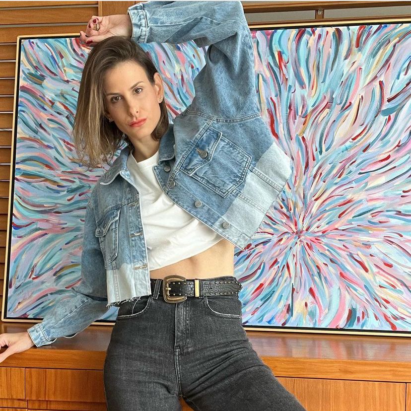 Jaqueta Cropped Bicolor - Imagem 2