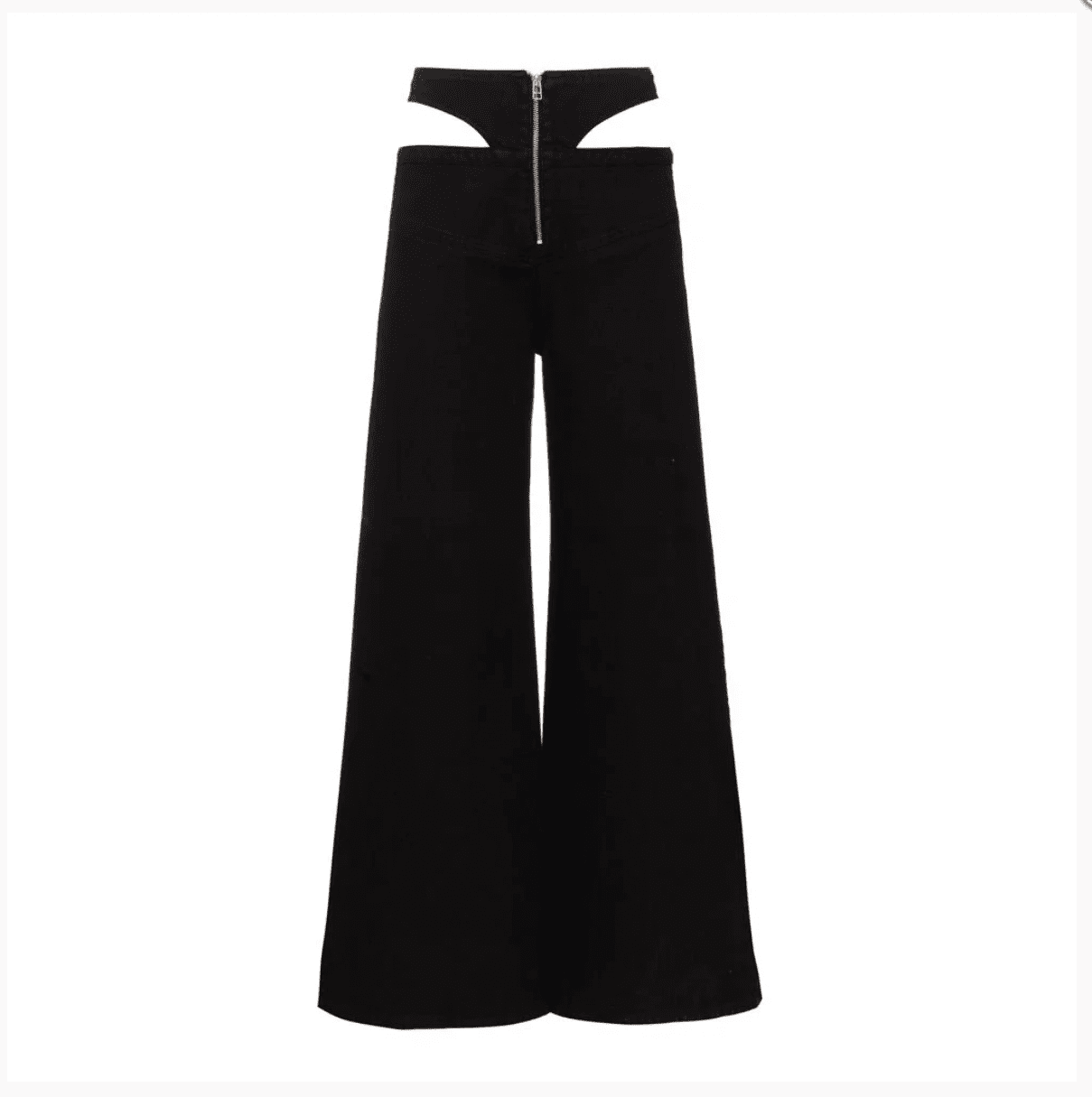 Calça Asa Delta Pantalona Sarj Preto