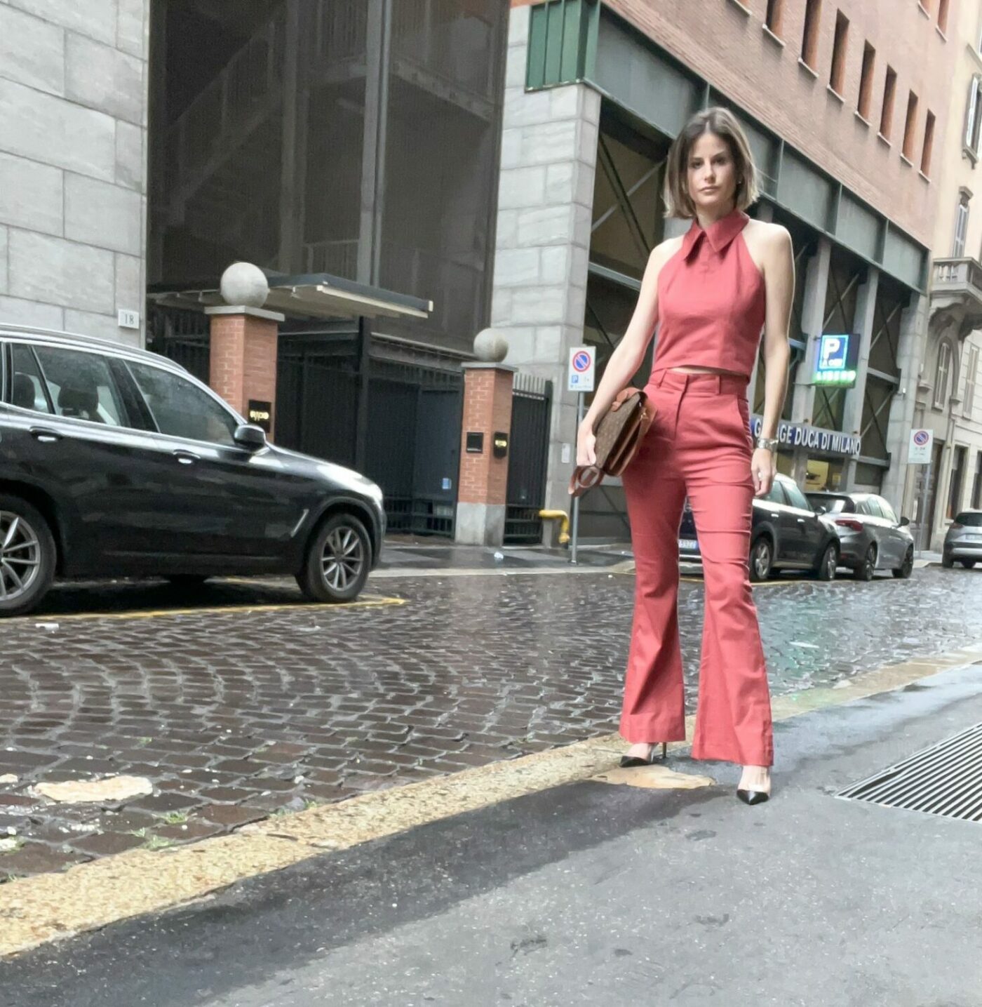 Calça Alfaiataria Ralli Goiaba