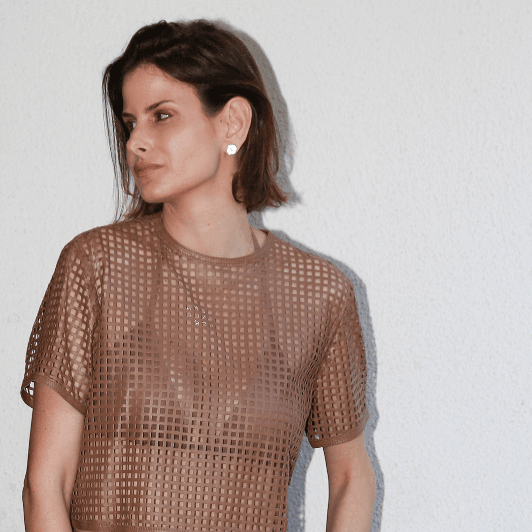 T-Shirt Com Top Perfuro Coffee
