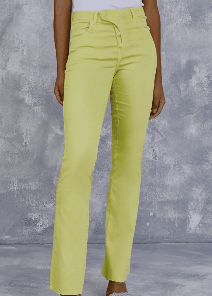 Calca Helena Flare Amarelo Fresh Ref Ac 2555/1