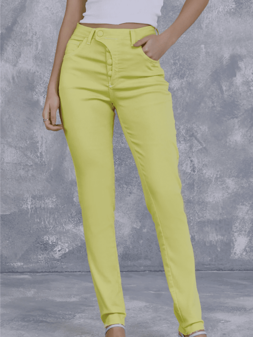 Calca Helena Skinny Amarelo Fresh Ref Ac2555