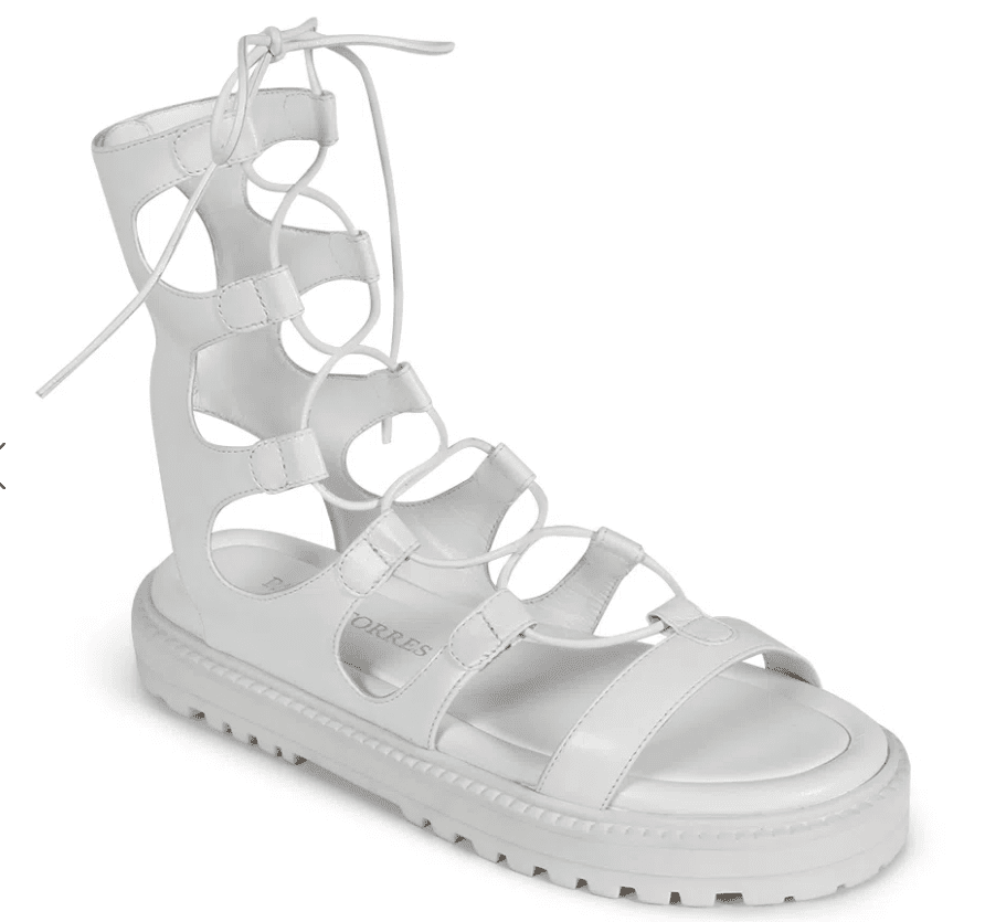 Rasteira Gladiadora Sunset Branco