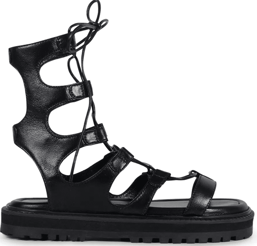 Rasteira Gladiadora Sunset Preto - Imagem 2