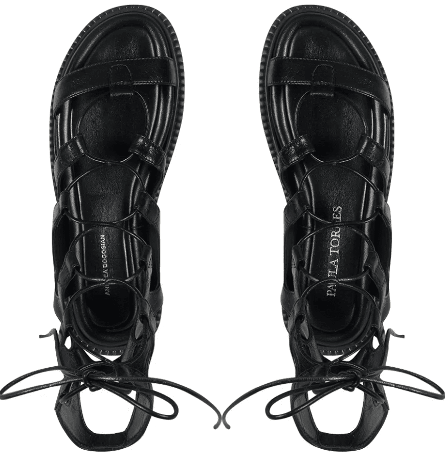 Rasteira Gladiadora Sunset Preto - Imagem 3