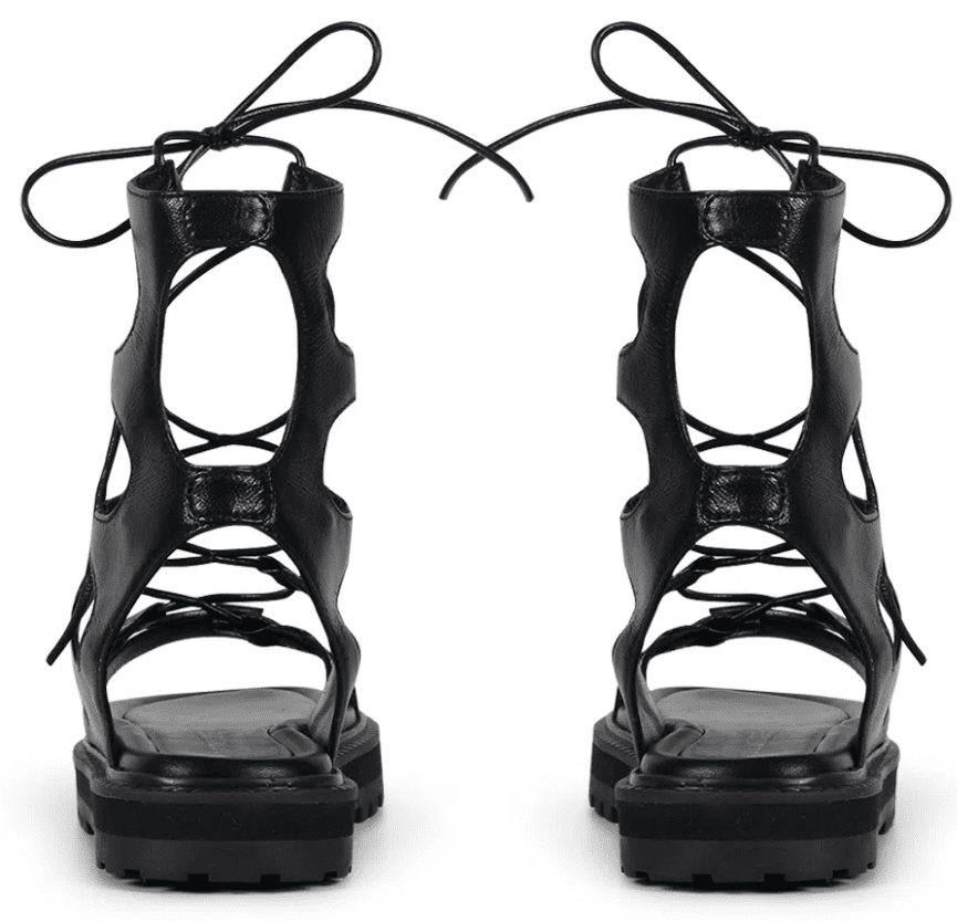 Rasteira Gladiadora Sunset Preto - Imagem 4