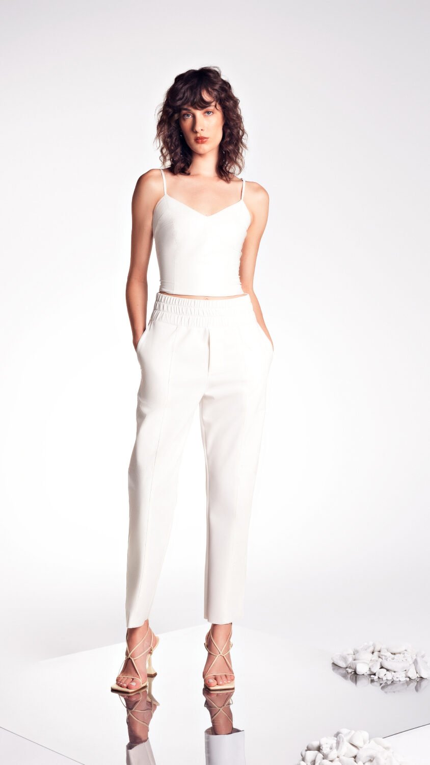 Regata Alcinhas Mix Malha Branco