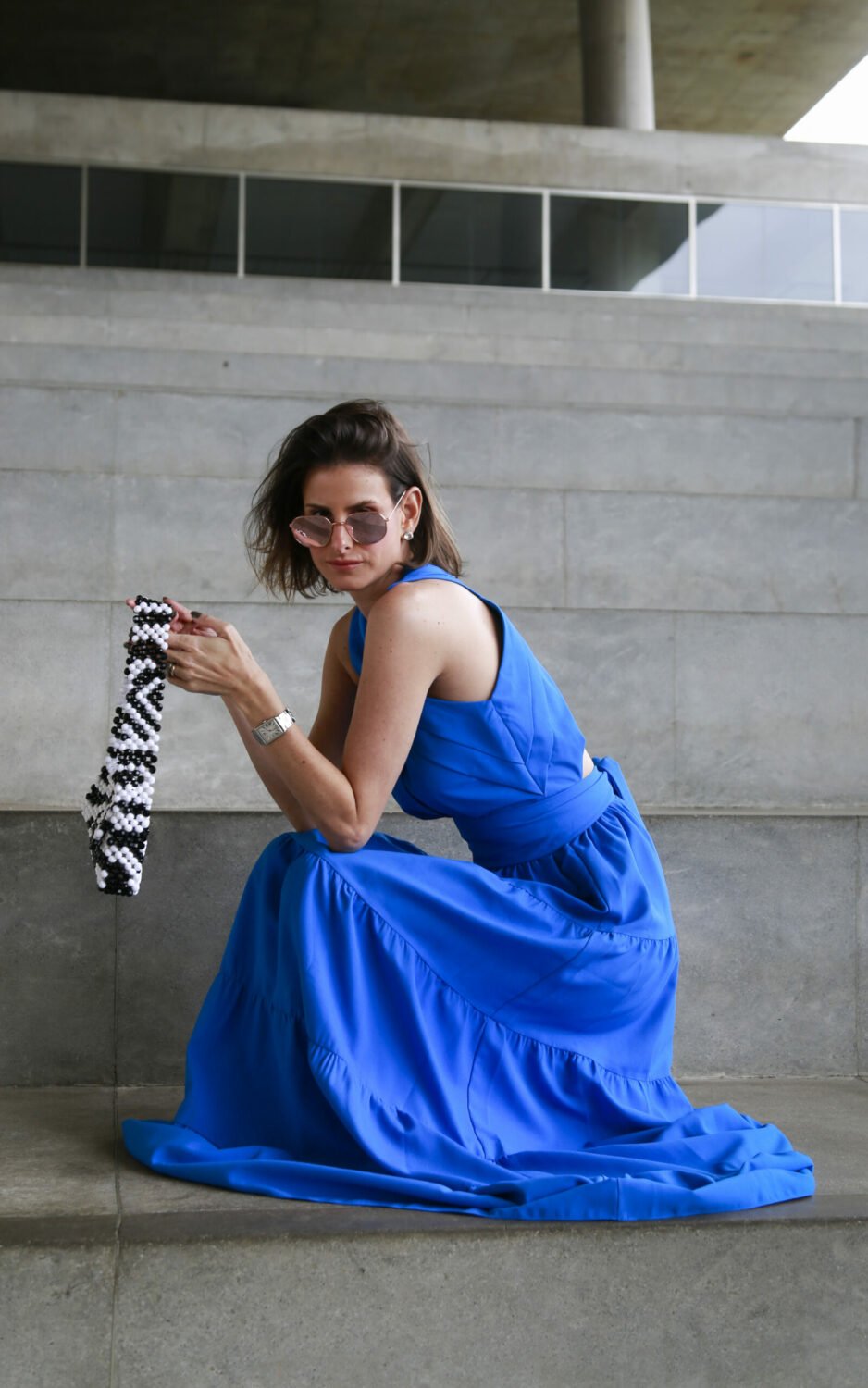 Vestido Longo La Pedrera Azul - Imagem 2
