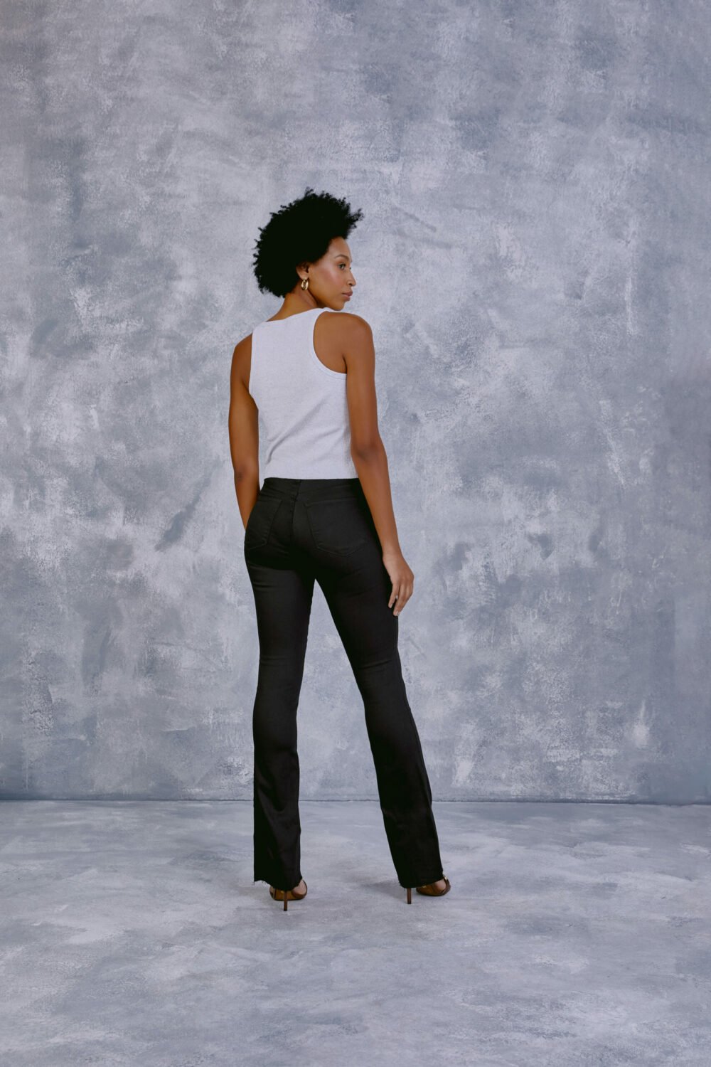 Calca Andrea Black Acetinada Skinny Ref Ac2342 - Imagem 2
