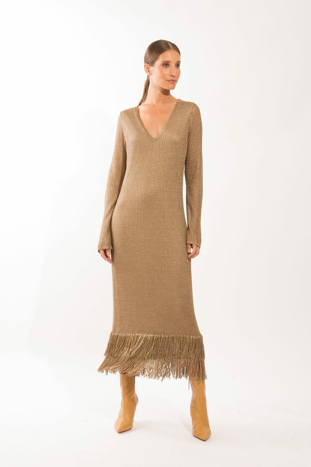 Vestido Helena Dourado