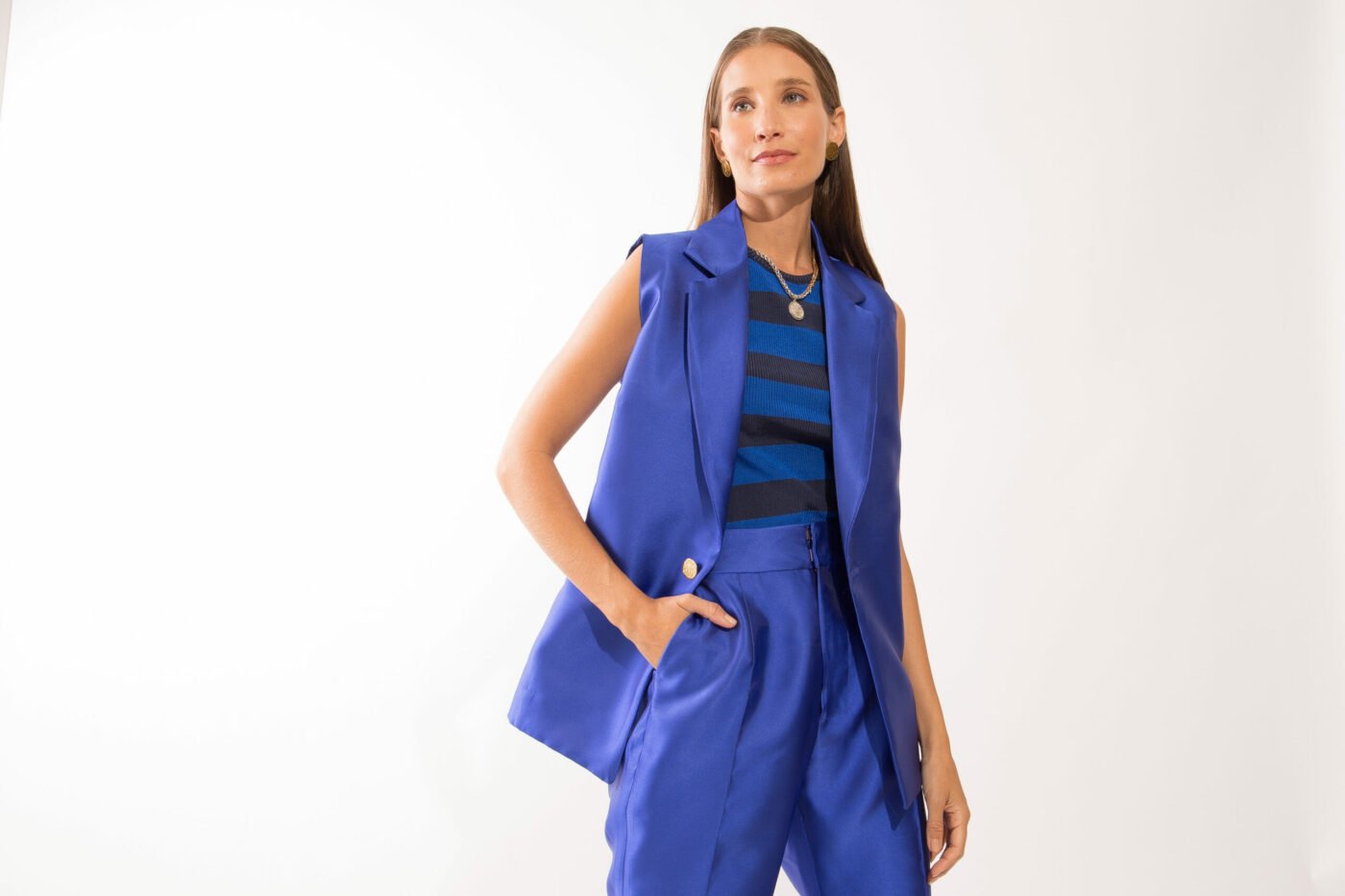 Calça Andreza Azul - Imagem 2