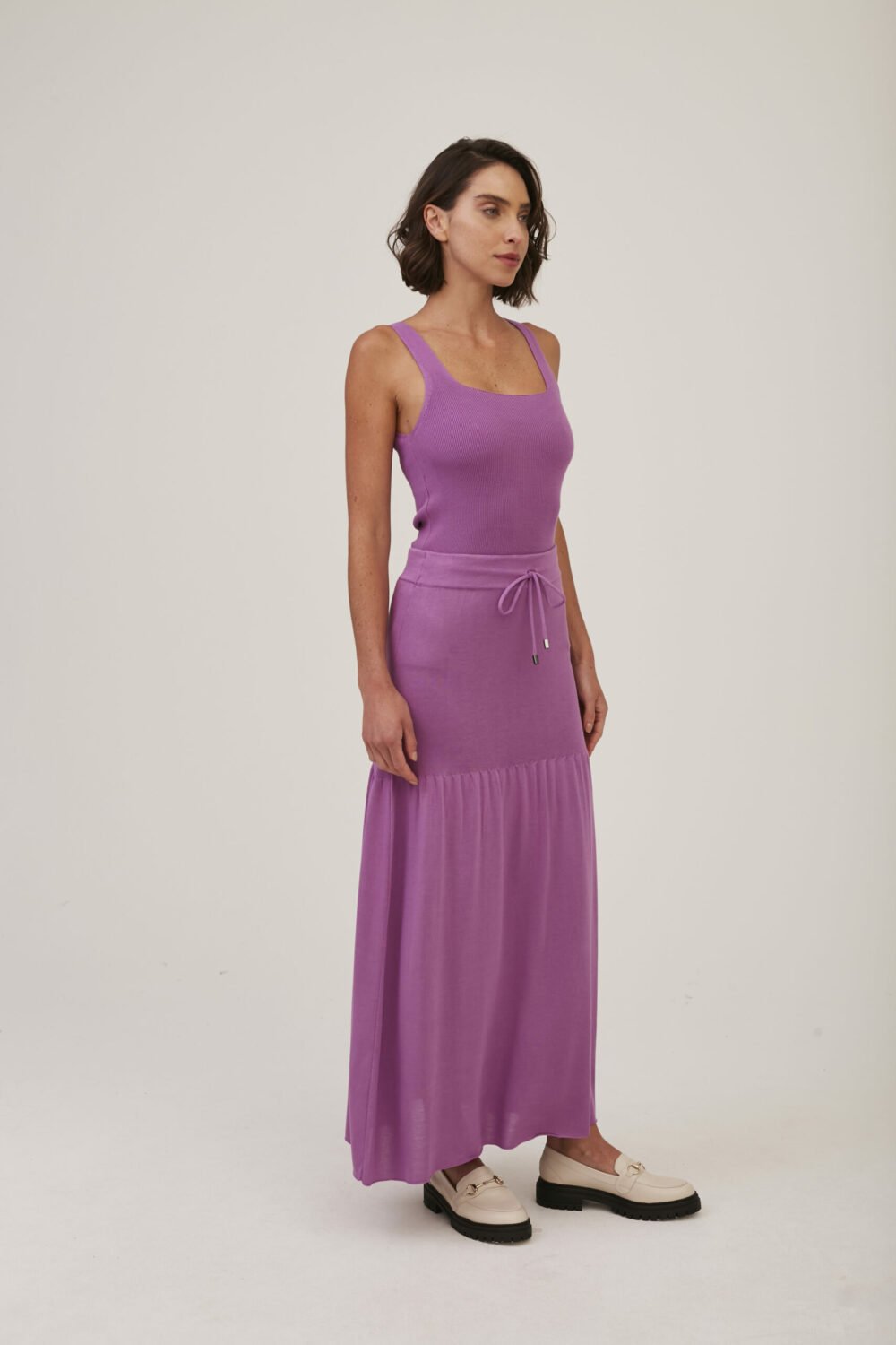 Saia Longa Tricot Mulberry