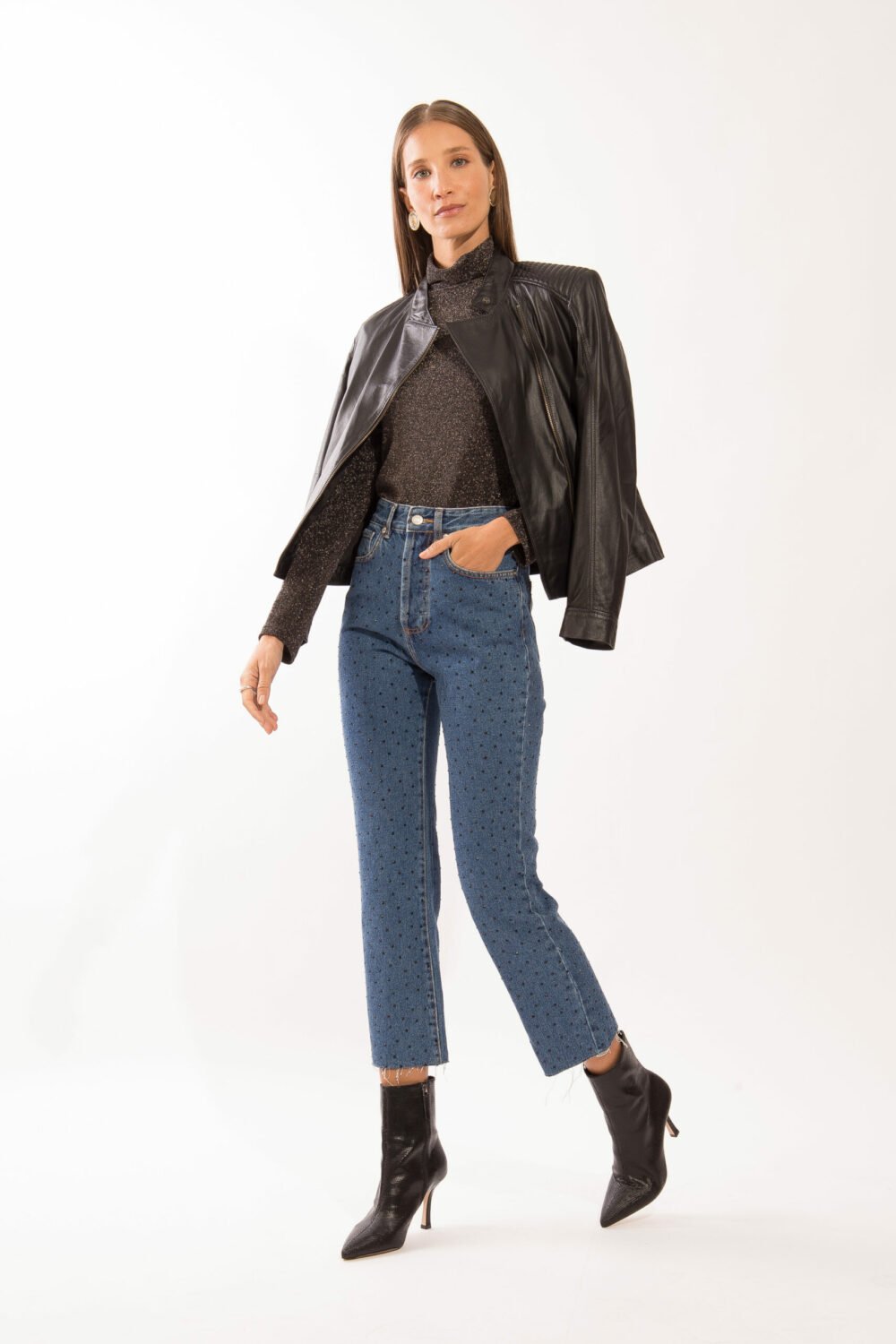 Calça Cintia Jeans Escuro
