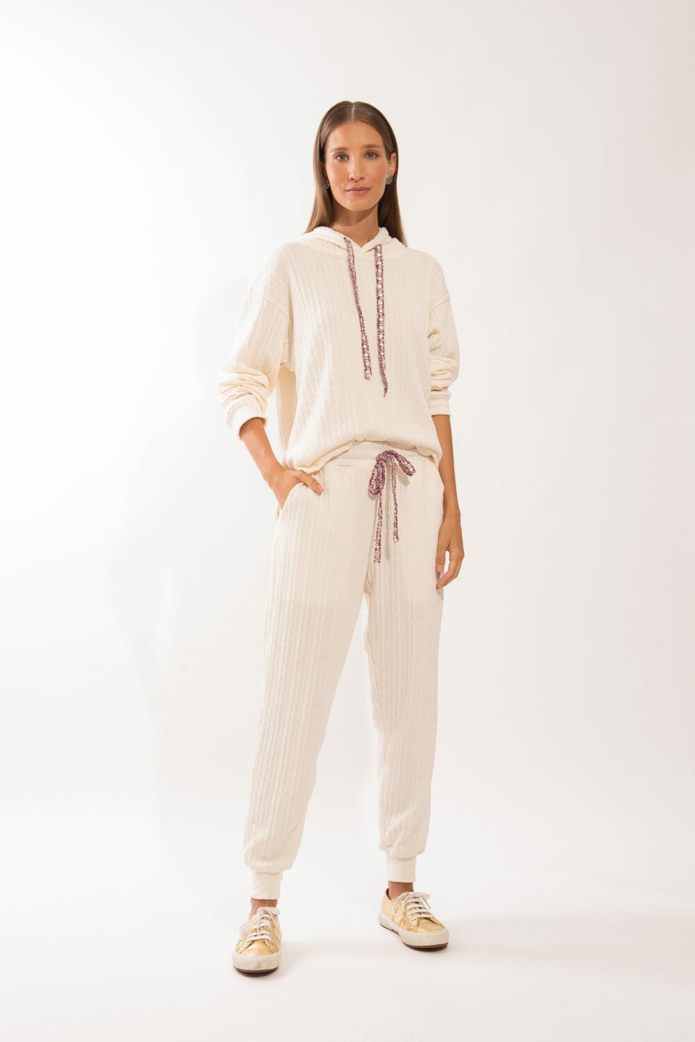 CALÇA TRICOT BELLA OFF WHITE