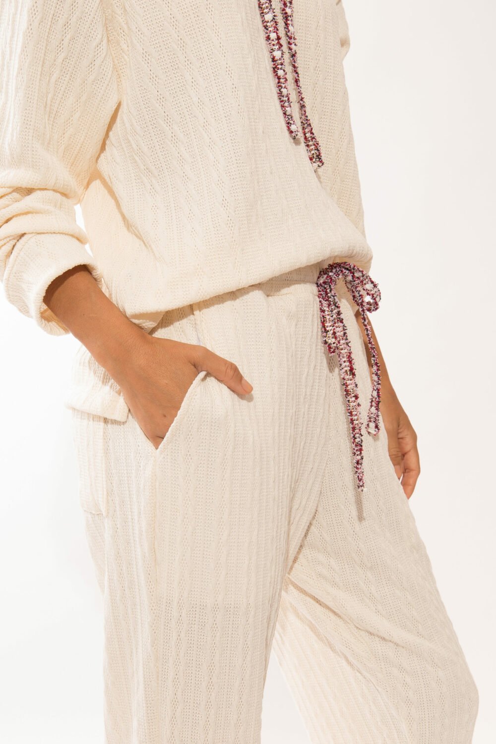 CALÇA TRICOT BELLA OFF WHITE - Imagem 2