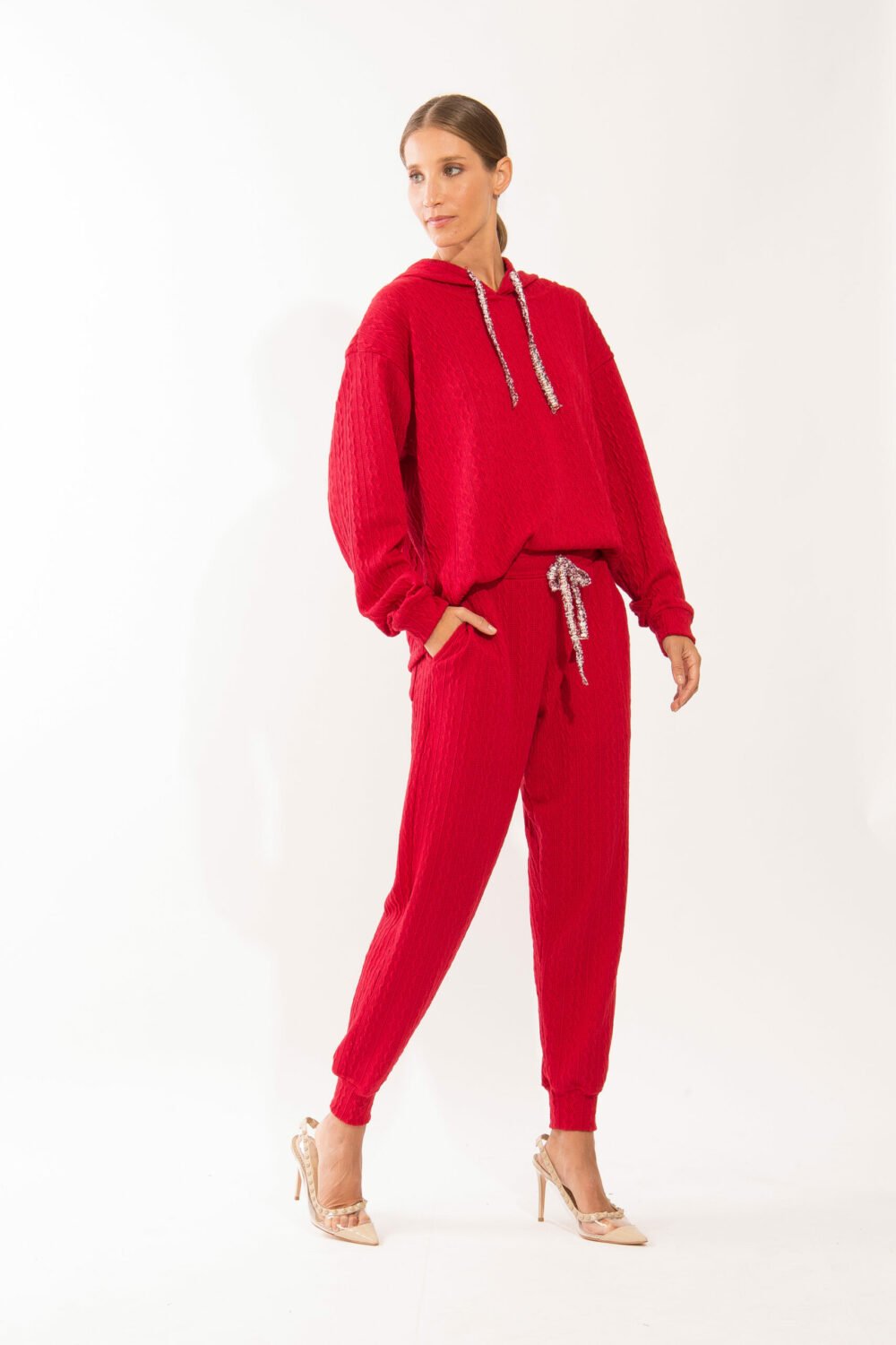 CASACO TRICOT ISABELA VERMELHO